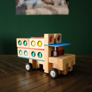 Bauspiel - Voertuigen Bouwset | 16 Stuks