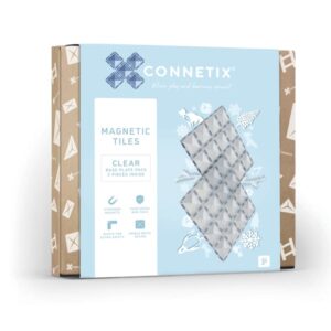 Connetix - Base Plate Clear | 2 Stuks