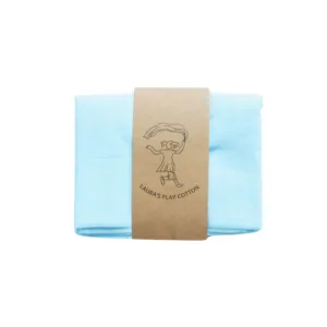 Laura's Play Cotton - Speeldoek | licht blauw | 90 cm x 90 cm