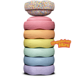 Stapelstein® - Original Mini | Rainbow Pastel + Mini Super Confetti