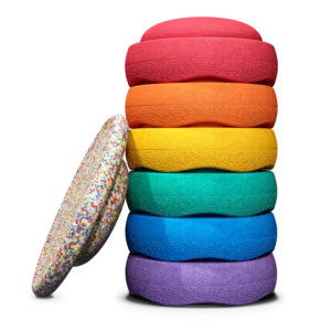 Stapelstein® | Super Confetti Rainbow Set | Classic 6+1