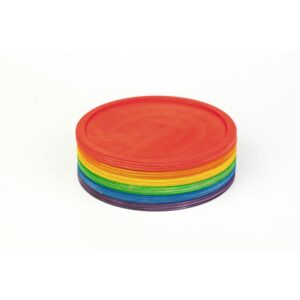 Grapat - Regenboog Bordjes | 6 Stuks